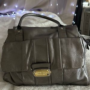 Silver B.Makowsky Soft Leather Bag
